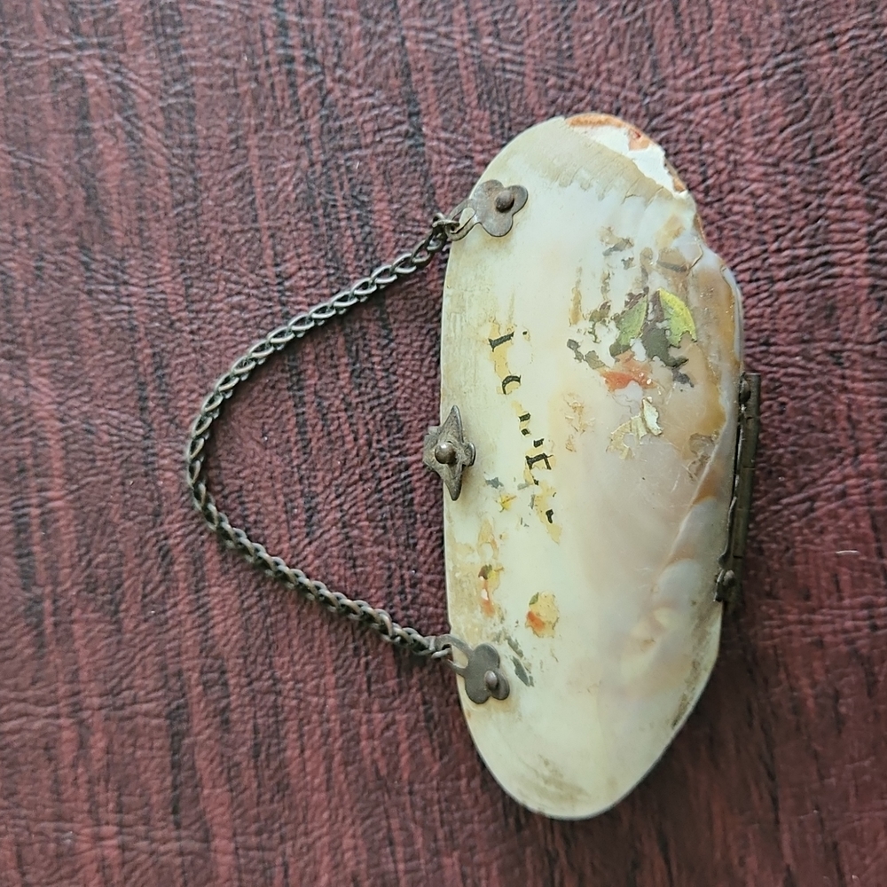 Vintage 1920's Clam Shell Coin Purse- Unique